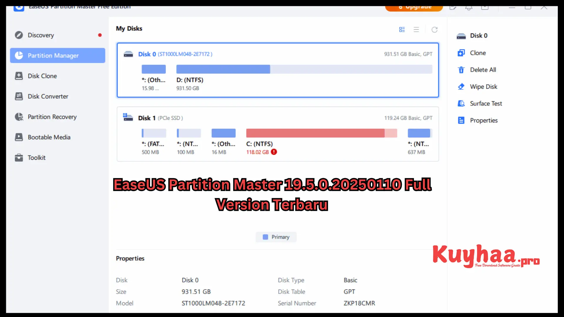 EaseUS Partition Master