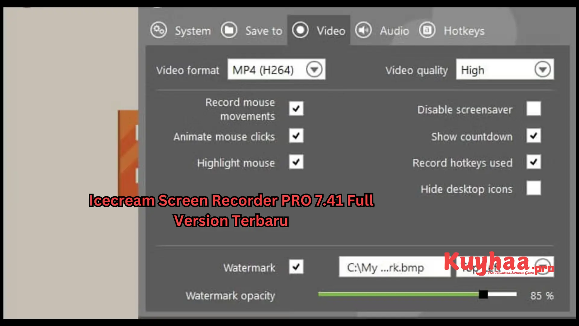 Icecream Screen Recorder PRO