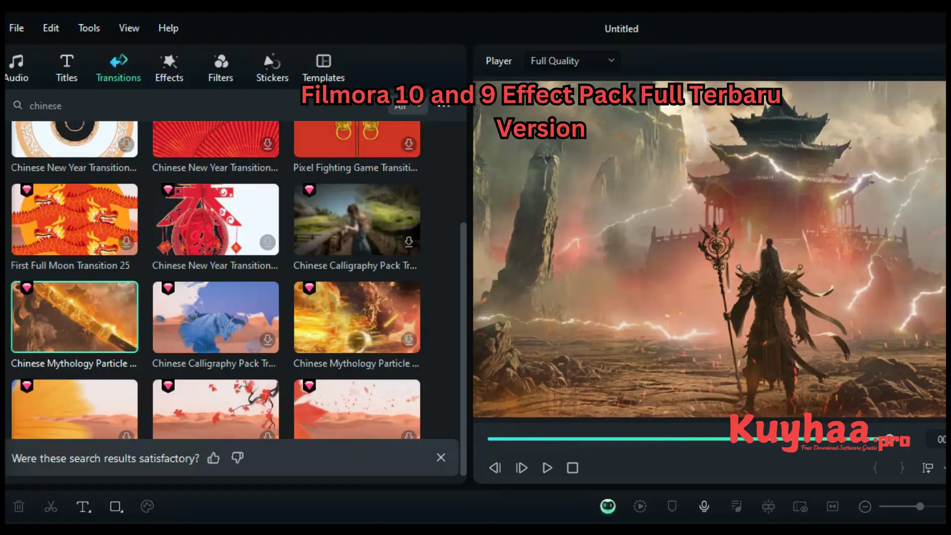 Filmora 10 and 9 Effect Pack