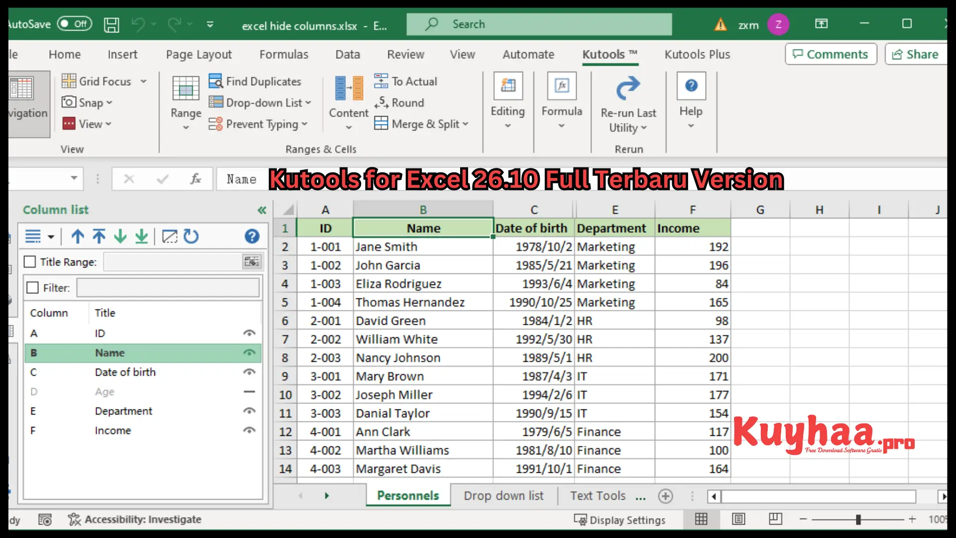 Kutools for Excel