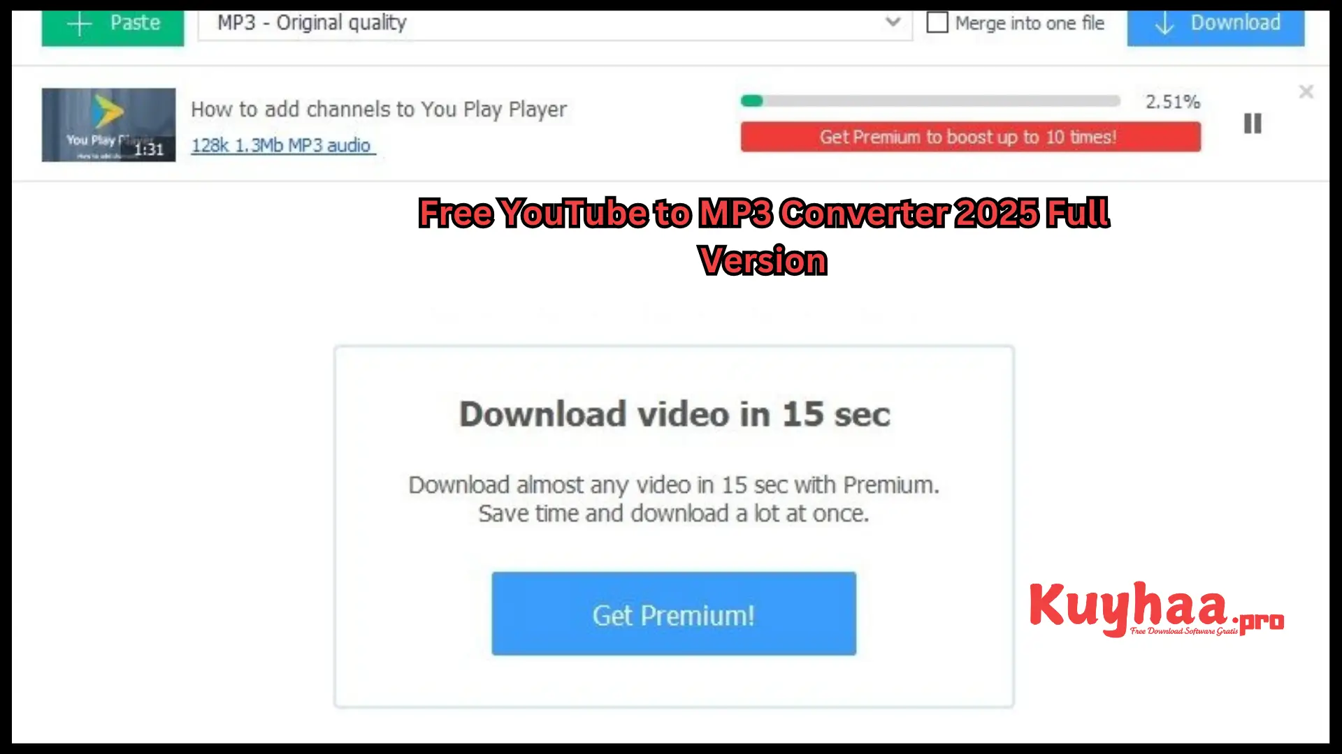 Free YouTube to MP3 Converter 2025 
