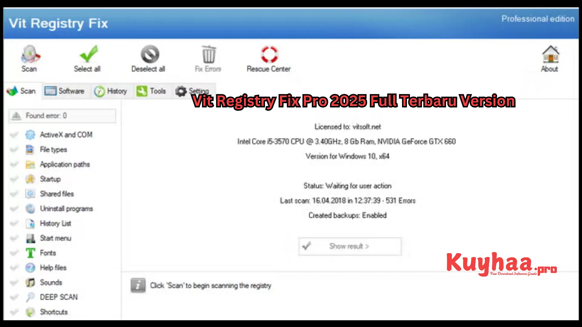 Vit Registry Fix Pro 2025