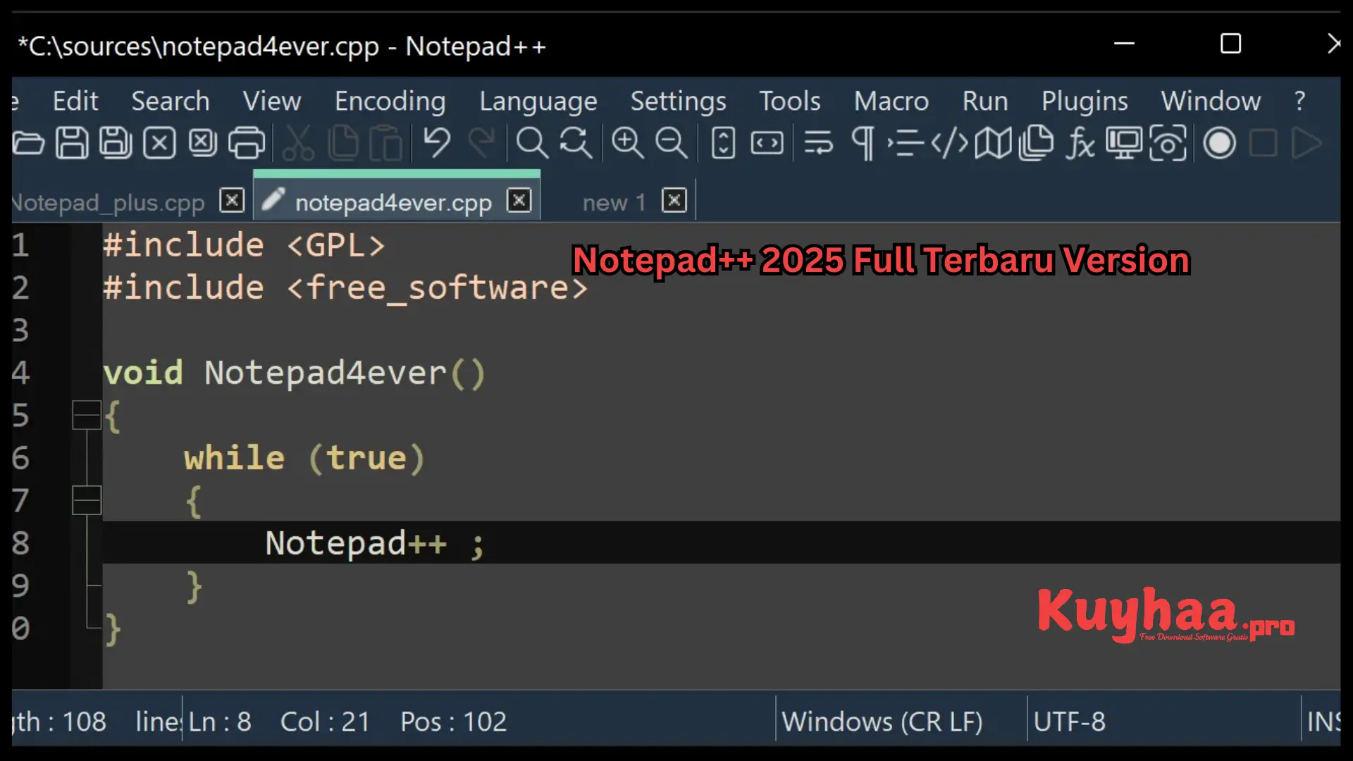 Download Notepad++ 2025