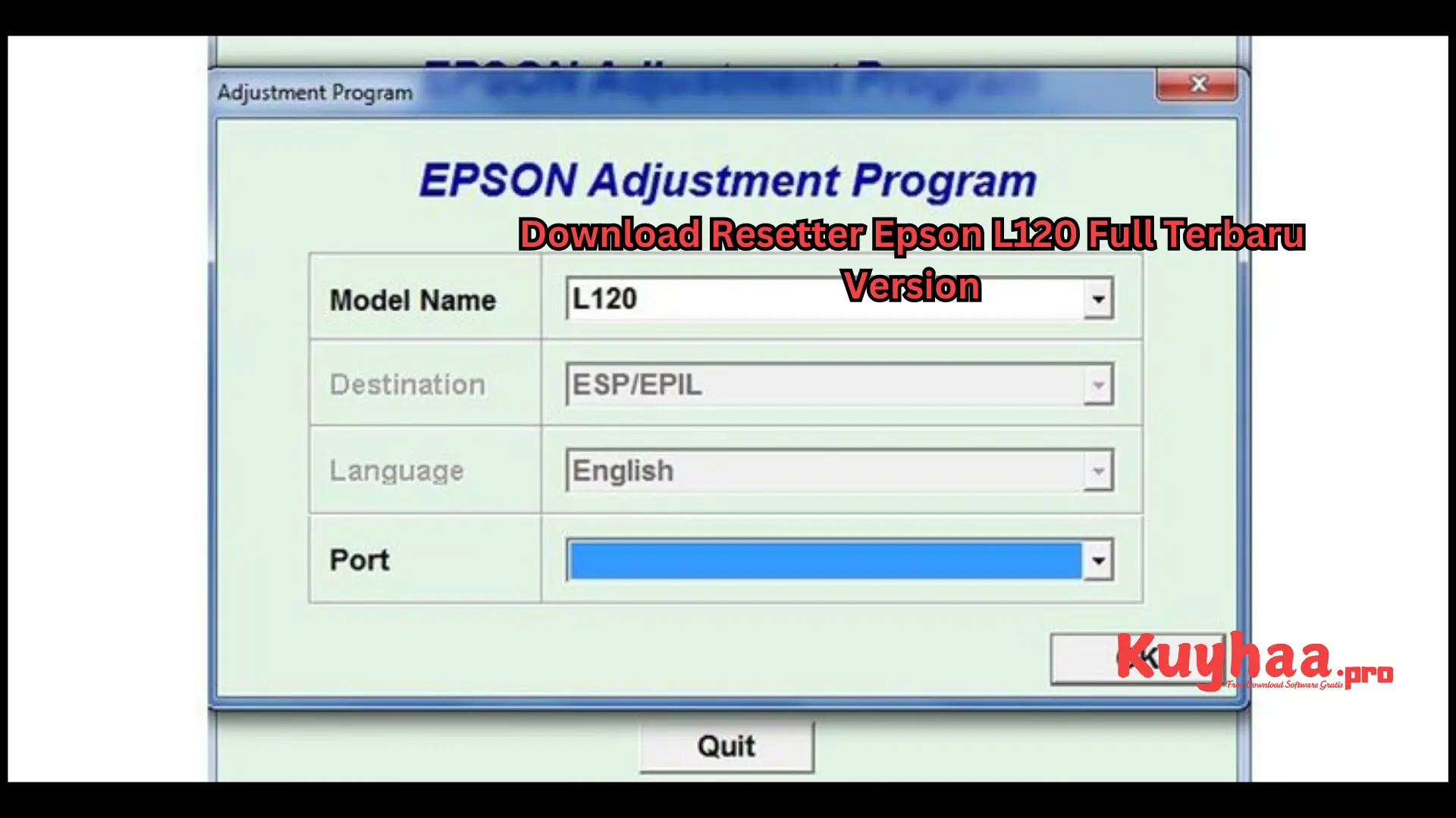 Resetter Epson L120